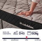 Colchão Casal D45 Espuma  Certificada 138x188x18cm Bf Colchões