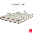 Colchão Casal D45 Espuma Certificada 138x188x14cm Bf Colchões