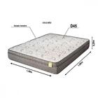 Colchão Casal De Espuma D-45 Dreemy Mega 138x188x25cm Cinza C