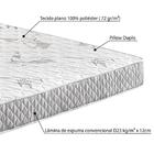 Colchão Casal De Espuma Liso D20 Ecoline 138x188 Cm Ecoflex