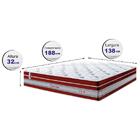 Colchão Casal De Molas Ensacadas Cama Inbox Select Euro Soft