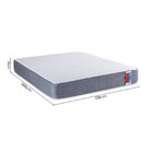 Colchão Casal Enrolado Espuma 138cm Singlecore Branco / Cinza