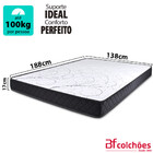Colchão Casal Espuma D33 A Vácuo Ortopédica Certificada 138x1