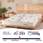 Colchão Casal Espuma D33 Certificada 138x188x14cm BF Colchões