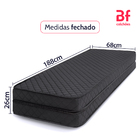 Colchão Casal Espuma D33 Dobrável Multiuso 3 Em 1 Firme A Vác