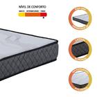 Colchão Casal Espuma D33 Esplanada 138x188x12cm Cinza / Branc