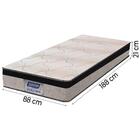 Colchão Casal Espuma D33 Flash 138x188x21cm Cinza/Preto Gazin