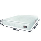 Colchão Casal Espuma D33 Vangogh Pillow Top 138x188x29cm Bran