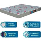 Colchão Casal Espuma D40 Sleep Max Castor 138x188x30 Cm