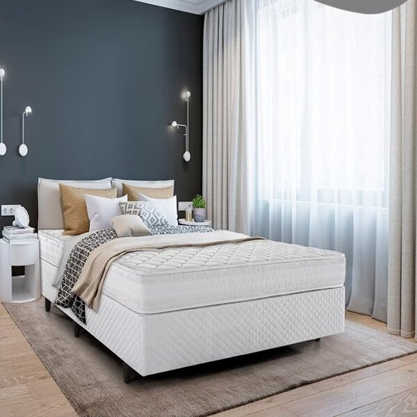 Colchão Casal Espuma D60 138cmx20cmx188cm Frontier Herval Branco