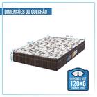Colchão Casal Espuma Orthoface Polar 138x188x25cm Marrom Até
