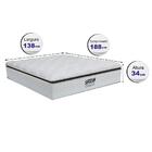 Colchão Casal Gazin De Molas Ensacadas Tower 138x188x34 Branco