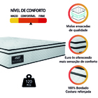 Colchão Casal Gazin Maximus Molas Ensacadas 138x188x24cm - Su