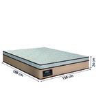 Colchão Casal Gazin Maximus Molas Ensacadas 138x188x24cm - Su