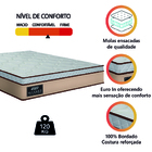 Colchão Casal Gazin Maximus Molas Ensacadas 138x188x24cm - Su