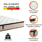 Colchão Casal Gazin Molas Powerblue 138x188x27cm Bege/marrom