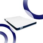 Colchão Casal Guldi Duplo Plus D28 (16x138x188) Branco E Azul