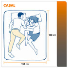 Colchão Casal Hanover Orthopedic Espuma D33 138x188x24cm Zidi