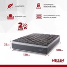 Colchão Casal Hellen Molas Ensacadas Forest Master 35x 188x 1