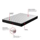 Colchão Casal Howie Espuma D28 (17x138x188) Preto E Branco