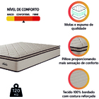Colchão Casal King Molas Ensacadas Com Pillow Malta Cáqui 193