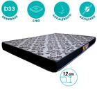 Colchão Casal Liso Espuma D33 Antialérgico Antiácaro 188x128x