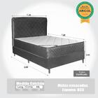 Colchão Casal Milão + Box + Cabeceira 138x200x65