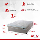 Colchão Casal Millenium One Face Espuma D33 Hellen