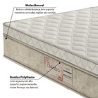 Colchão Casal Molas Bonnel Elantra Euro Pillow - Firme - 138x