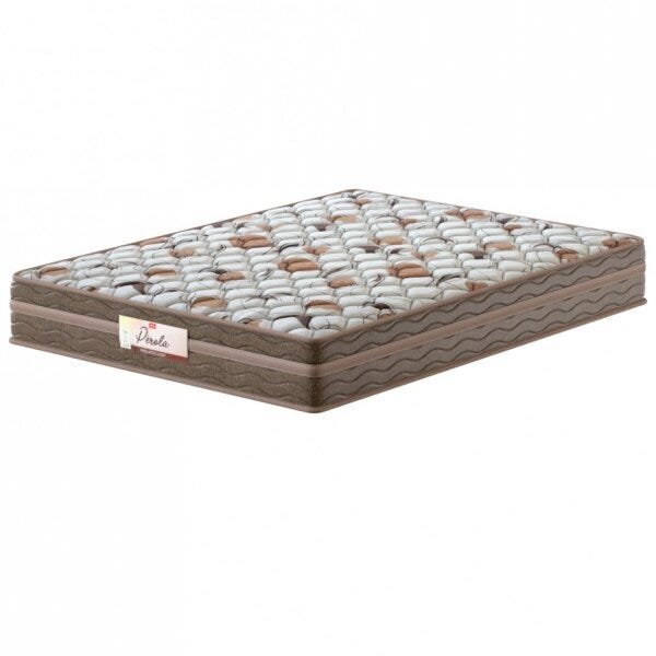 Colchão Casal Molas Bonnel Perola 138x188x24 Pelmex Marrom E
