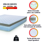 Colchão Casal Molas Ensacadas 138x188x22cm Dunas Hellen