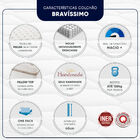 Colchão Casal Molas Ensacadas Americanflex Bravíssimo 138x188