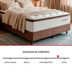 Colchão Casal Molas Ensacadas com Pillow Top Extra Conforto 1