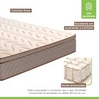 Colchao Casal Molas Ensacadas Corinto 24cmx138cmx188cm Paropa