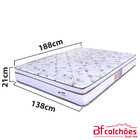 Colchão Casal Molas Ensacadas Individualmente Com Pillow Cert