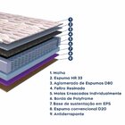 Colchão Casal Molas Ensacadas Mônaco 32x138x188cm Paropas By