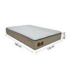 Colchão Casal Molas Ensacadas Pillow Top Elity Gazin 138x188x