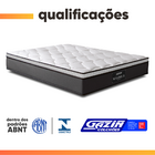 Colchão Casal Molas Ensacadas Pillow Top Maximus 138x188x24cm