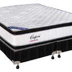 Colchão Casal Molas Ensacadas Pocket Capri + Base Cama Box To