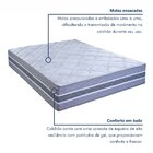 Colchão Casal Molas Ensacadas Samambaia 30x138x188cm Paropas