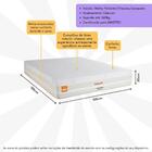 Colchão Casal New London 138x188cm Molas Ensacadas Inducol Cr