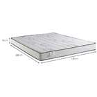 Colchão Casal Nitch Espuma D33 (16x138x188) Branco E Preto