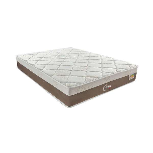 Colchao Casal Orion Molas Ensacadas 28x138x188 Branco E Bege Leroy Merlin