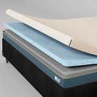 Colchão Casal Ortobom Bed In Box Self 138x188x17 Azul/branco