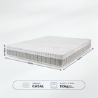 Colchão Casal Ortopédico BF Antistress a Vácuo 138x188cm BF C