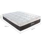 Colchão Casal Pegasus Molas Ensacadas (30x138x188) Branco E C