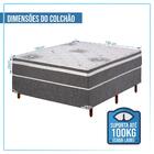 Colchão Casal Pérola Premium Cinza 138 X 188 X 24 Polar
