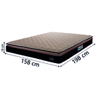 Colchão Casal Queen Espuma D33 Pillow Top Millenium 158x198x1