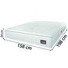 Colchão Casal Queen Espuma D33 Pillow Top Van Gogh 158x198x24