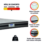 Colchão Casal Queen Gazin Com Molas Ensacadas 158x198x22cm Vi